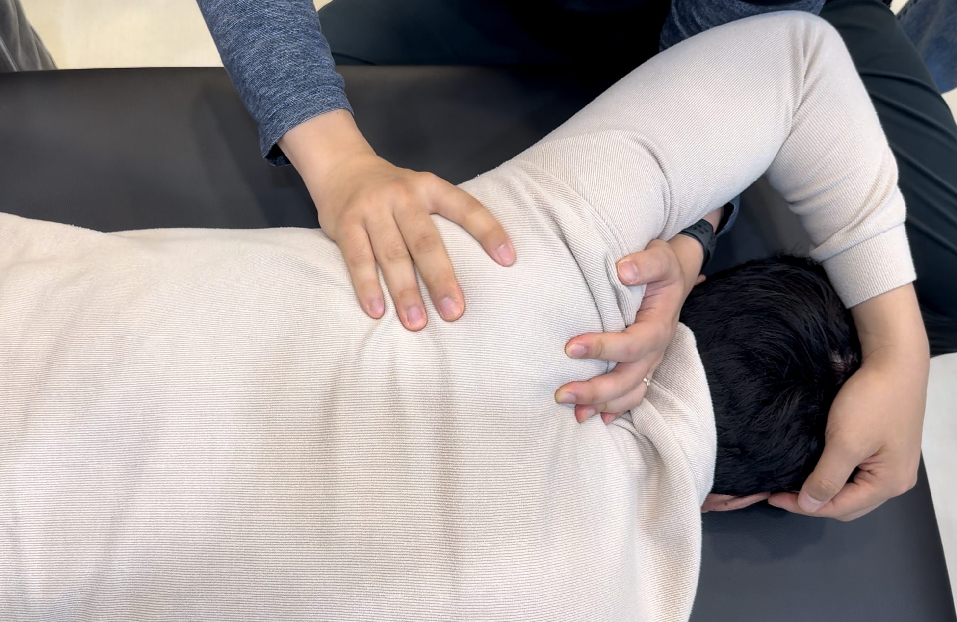 누운 자세 스트레칭